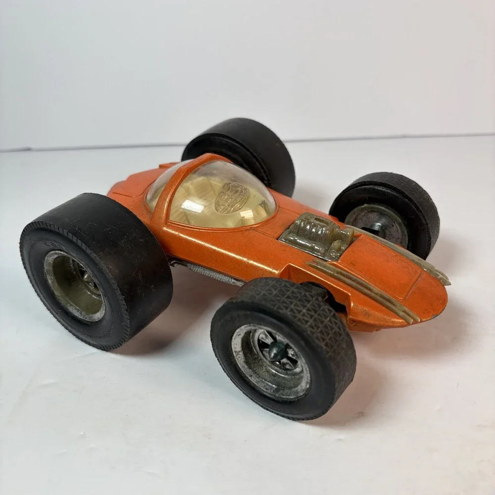 Vintage Zylmex Brute K706 Orange Diecast Dragster Race Car Hong Kong Toy